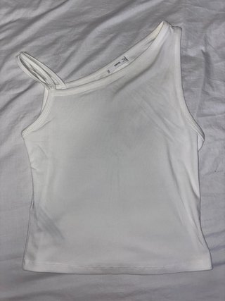 Top Mango Blanco Talla L