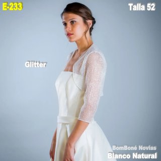 Chaqueta Novia Glitter Talla 52