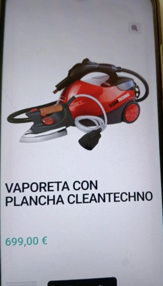 Vaporeta con Plancha Cleantechno