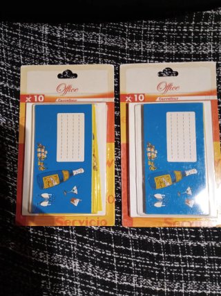 Lote 2 paquetes de invitaciones