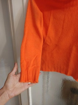 Jersey Cuello Barco Naranja Stradivarius