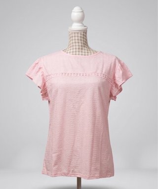 Blusa rosa manga corta talla L/XL