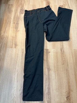Pantalón denim y naranja estilo de trabajo M