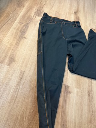 Pantalón denim y naranja estilo de trabajo M