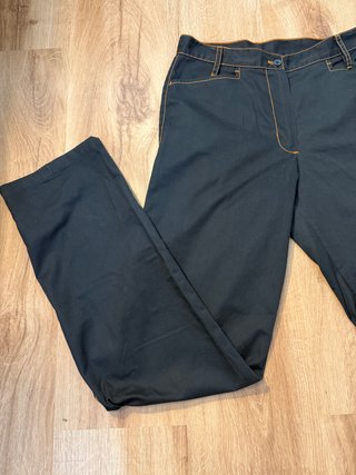 Pantalón denim y naranja estilo de trabajo M