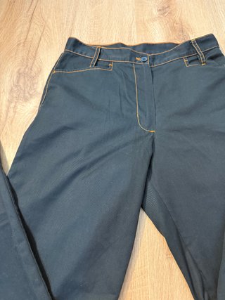 Pantalón denim y naranja estilo de trabajo M