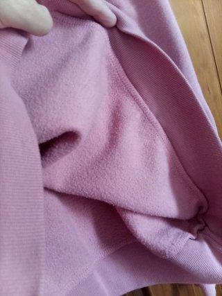 Sudadera rosa cuello redondo