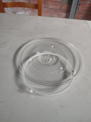 Plato de Microondas con Base Giratoria