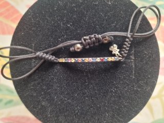Pulsera TOUS Fantasy de cordón con circonitas.