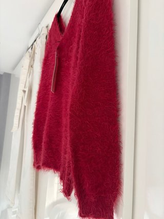 Conjunto Morgan Pantalón Blanco y Jersey Rojo