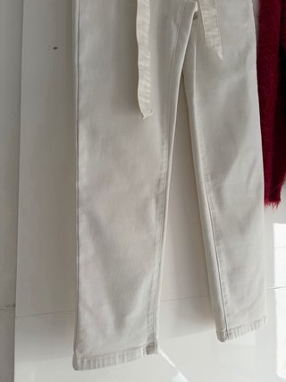 Conjunto Morgan Pantalón Blanco y Jersey Rojo