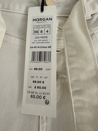 Conjunto Morgan Pantalón Blanco y Jersey Rojo