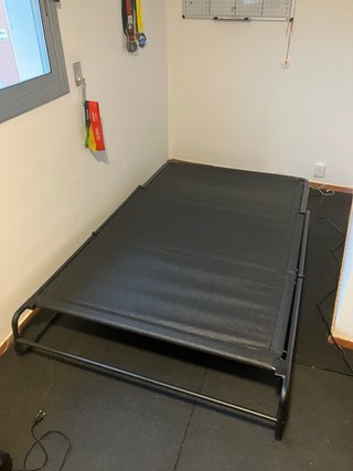 Sofá Cama Ikea 2 Plazas Tela y Metal