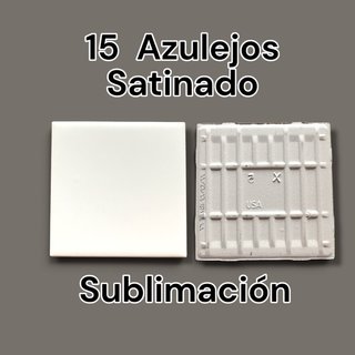 15 Azulejos Satinados Sublimación