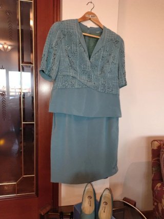 Vestido de madrina 3 piezas