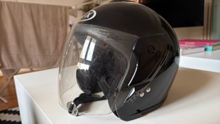 Casco jet MAX negro talla M 57-58