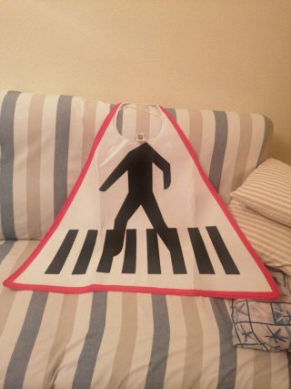 Disfraz Señal Paso Peatones Triángulo