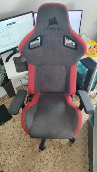 Silla Gamer Corsair Negra y Roja