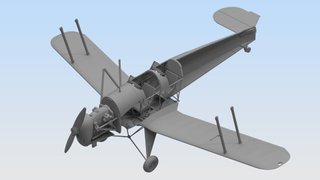 Maqueta avión CASA Bücker 131D +3 cadetes 1/32 ICM