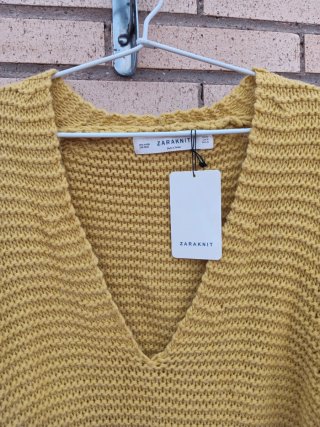 Jersey Zara Knit Amarillo Talla M