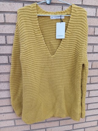 Jersey Zara Knit Amarillo Talla M
