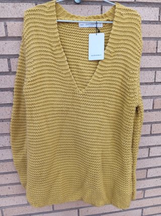 Jersey Zara Knit Amarillo Talla M