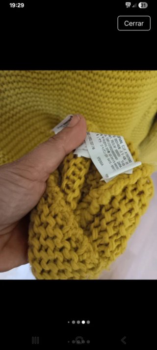 Jersey Zara Knit Amarillo Talla M