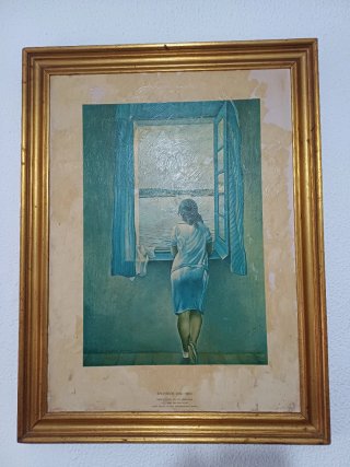 Lámina Salvador Dalí Muchacha en la ventana