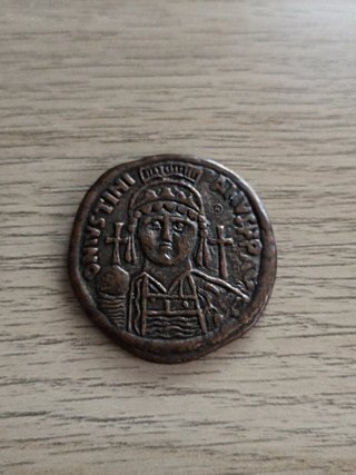 Réplica Moneda Follis Justiniano 539