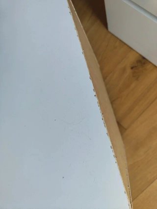 Mesita de noche MALM IKEA blanca