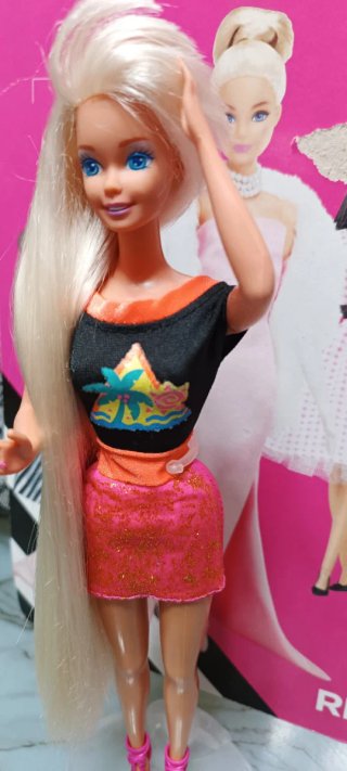Barbie glitter hair