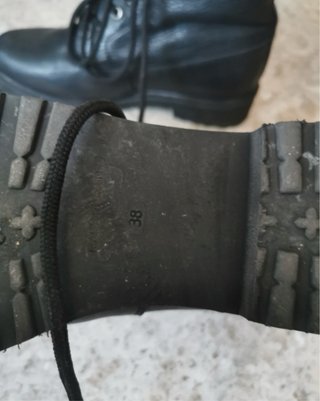 Botas Militares de Piel Negras