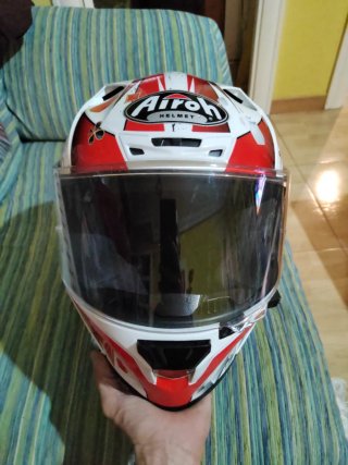 Casco Airoh Rojo y blanco talla S