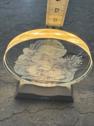 Lampada Hervit Babbo Natale Vetro