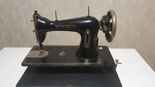 Máquina de coser antigua Wertheim