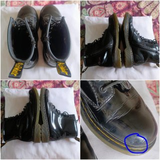Botas Dr. Martens 1460 /Charol-Cremallera/36.