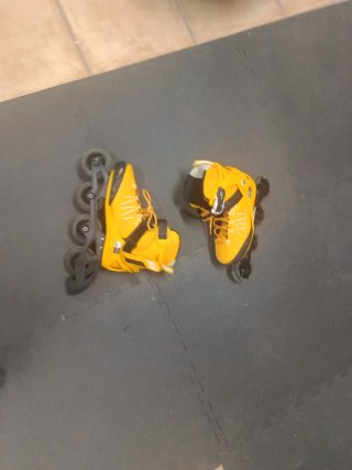 Patines en línea Oxelo amarillos