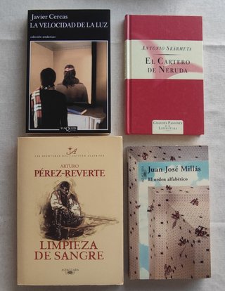 Lote de 4 novelas de literatura contemporánea