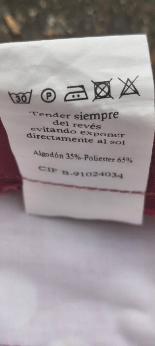 Traje flamenca corto lunares granate flecos T36