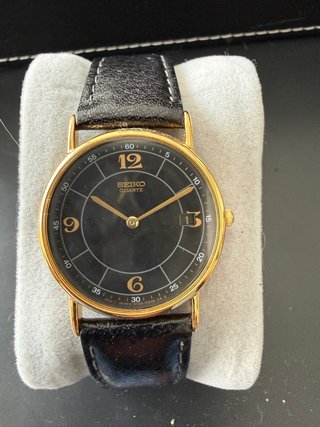 Reloj Seiko 5Y39-7010 32mm Negro/Dorado
