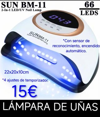 Lámpara Uñas LED UV SUN BM-11 66 LEDs