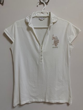 Polo Blanco U.S. Polo Assn. Talla M