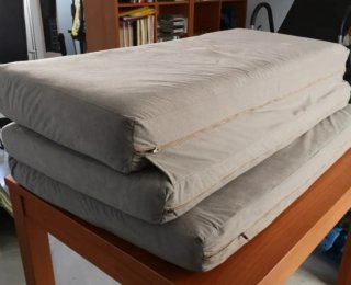 Colchoneta Plegable Gris