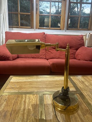 Lámpara Escritorio Clásica Articulada Dorada