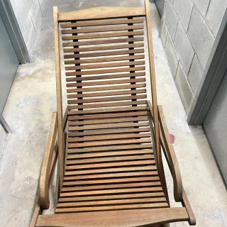 Hamaca de teca plegable