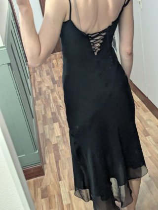 Vestido Vintage Y2K Zara Negro