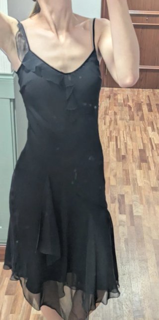 Vestido Vintage Y2K Zara Negro