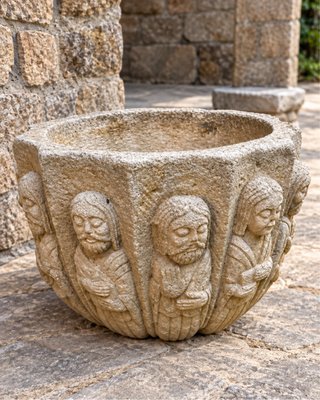 Macetas antiguas de piedra con figuras Medidas ap