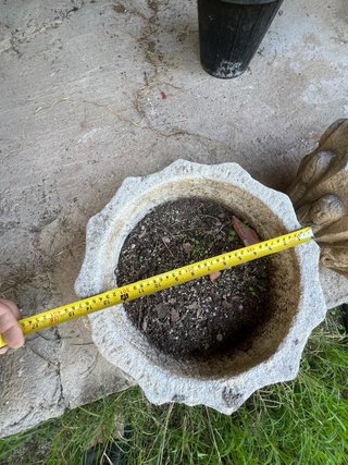 Macetas antiguas de piedra con figuras Medidas ap
