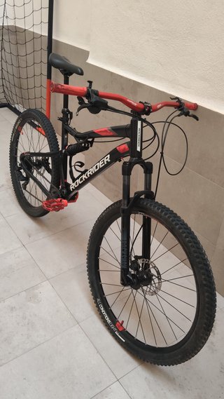 Bicicleta Rockrider ST 530s Modificada
